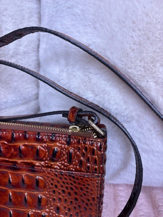Brahmin Rare Manhattan Pecan Crossbody Bag - Picture 6 of 11